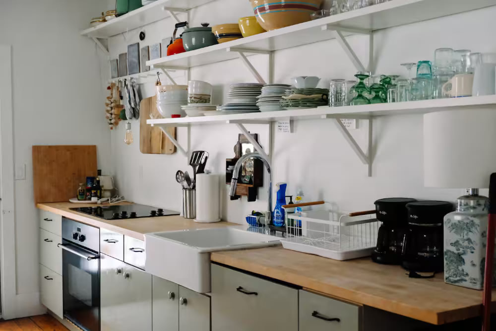 Living room + kitchen